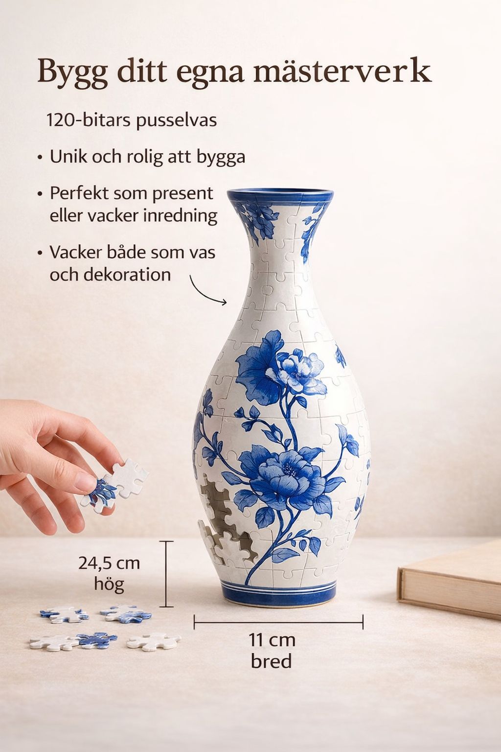 Designvas i 3D-pussel — Bygg din egen designvas