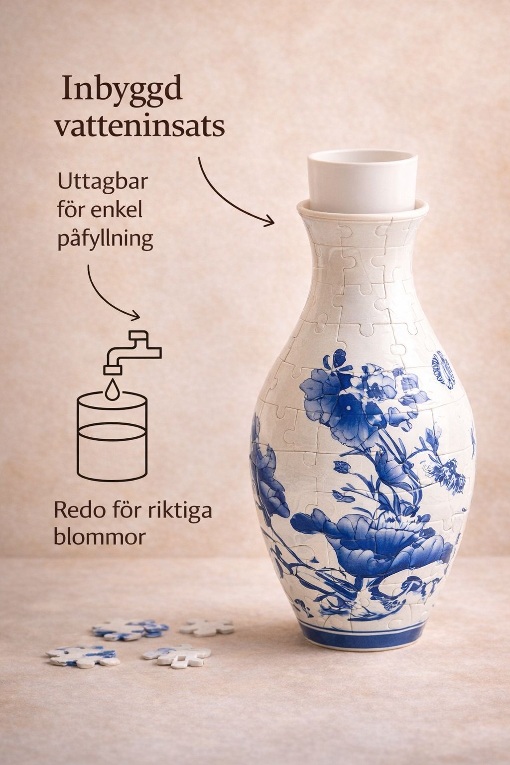 Designvas i 3D-pussel — Bygg din egen designvas